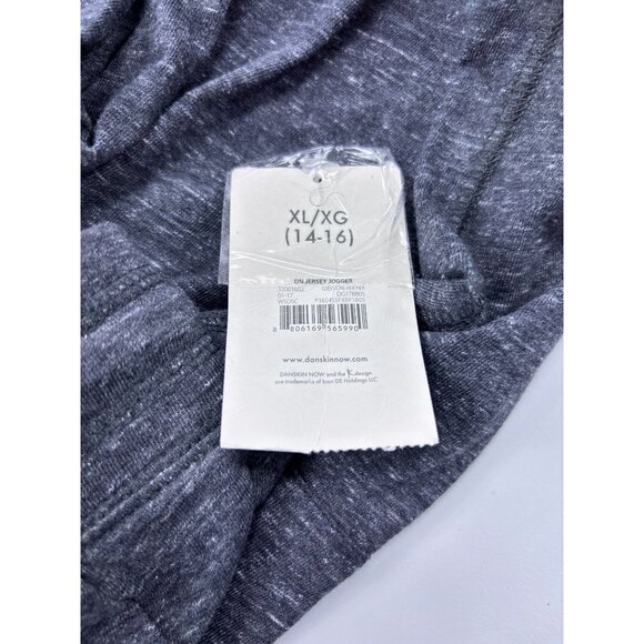Danskin Now GIRLS XL Jogger Pants Dark Heather Gray Soft Jersey - Picture 10 of 10